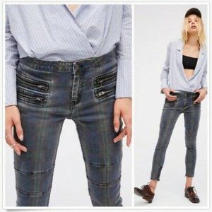 Free People - Plaid Skinny Jean, Plaid Jeans